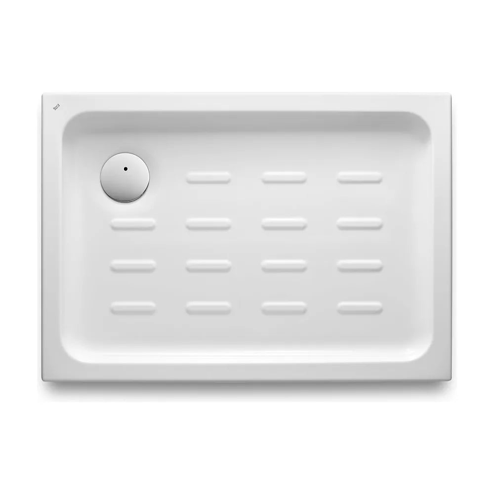 Plato de ducha rectangular de 90 cm fabricado en acrílico de color blanco Easy Roca - Vista 1