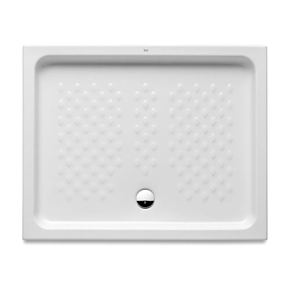Plato de ducha rectangular fabricado en porcelana con acabado en color blanco Italia Roca - Vista 1