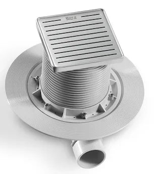 Juego de desagüe recomendado para espacios públicos de 12,1 cm In-Drain Shower SQ Roca - Vista 2