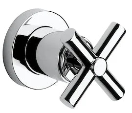Llave de Paso con Codo de Salida de 1/2" con Índice de Caliente para Instalación a Mural C Loft Roca - Vista 1