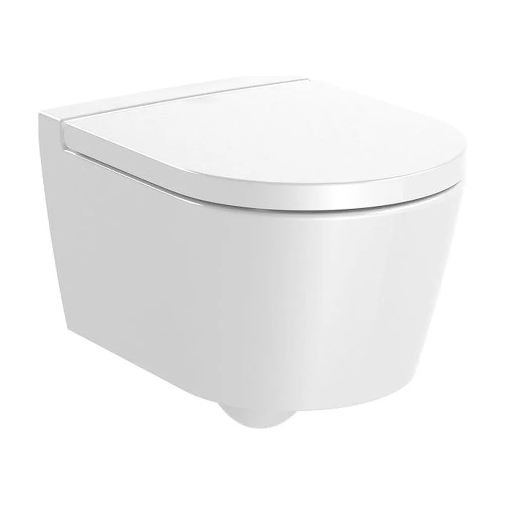 Inodoro compacto fabricado en porcelana de color blanco Rimless Inspira Round Roca - Vista 1