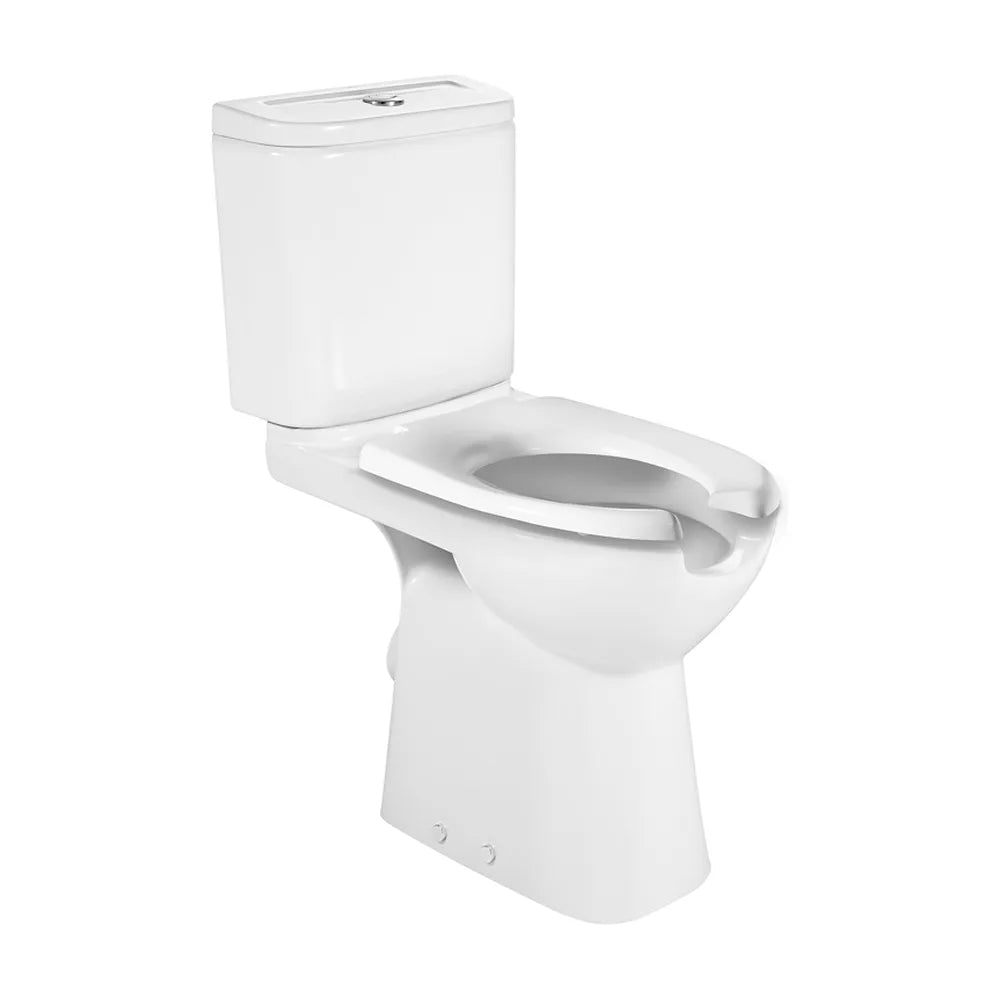 Inodoro completo con apertura frontal fabricado en porcelana de color blanco Access Roca - Vista 1
