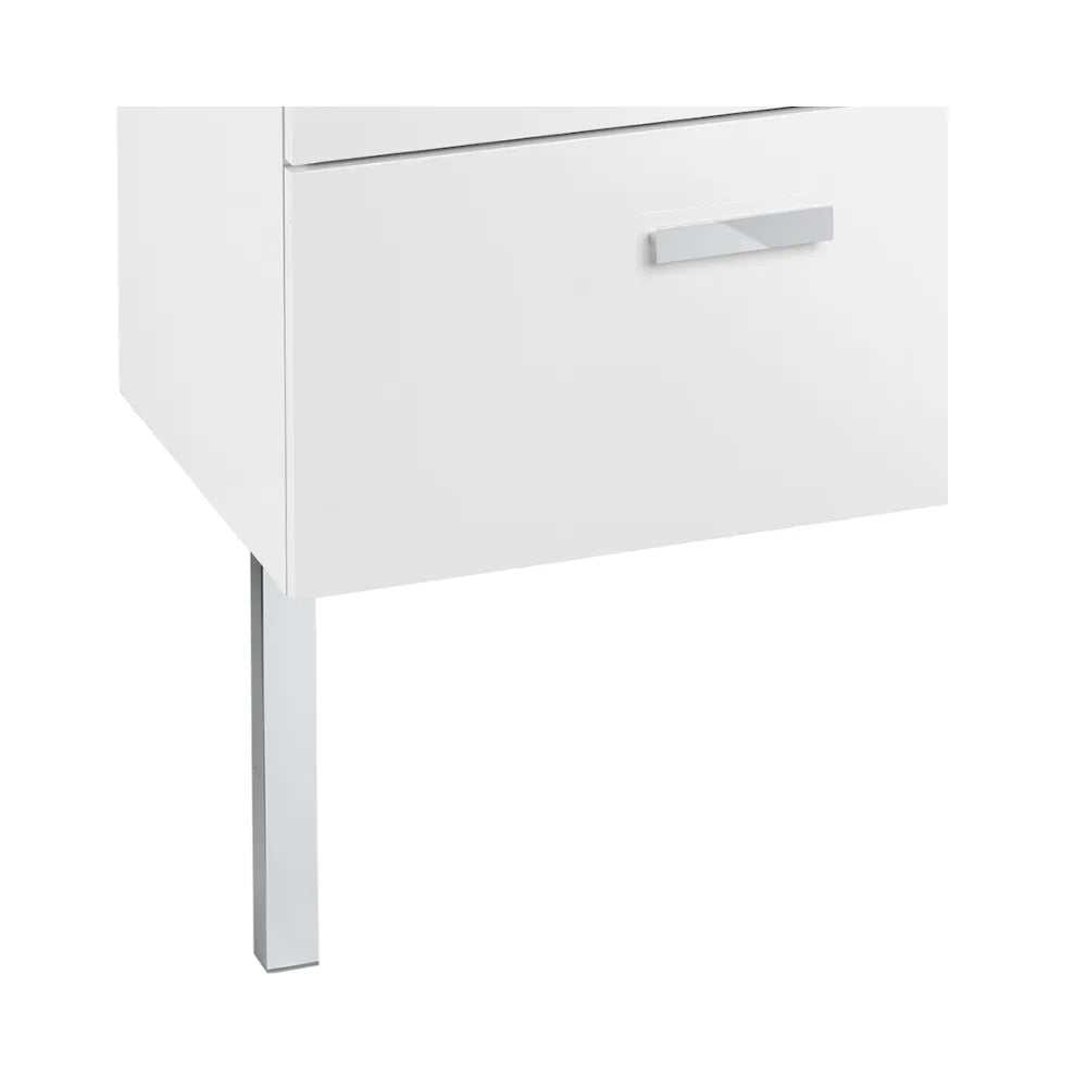 Conjunto de Baño con 2 Cajones y Espejo Led-fresno de 80 cm Colección Prisma Blanco Roca - Vista 8