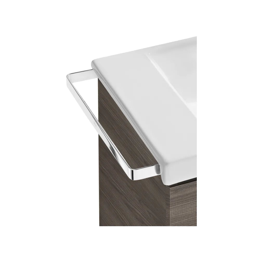 Mueble de baño con lavabo y 2 cajones de 110 cm de ancho color blanco y fresno Unik Prisma Roca - Vista 3