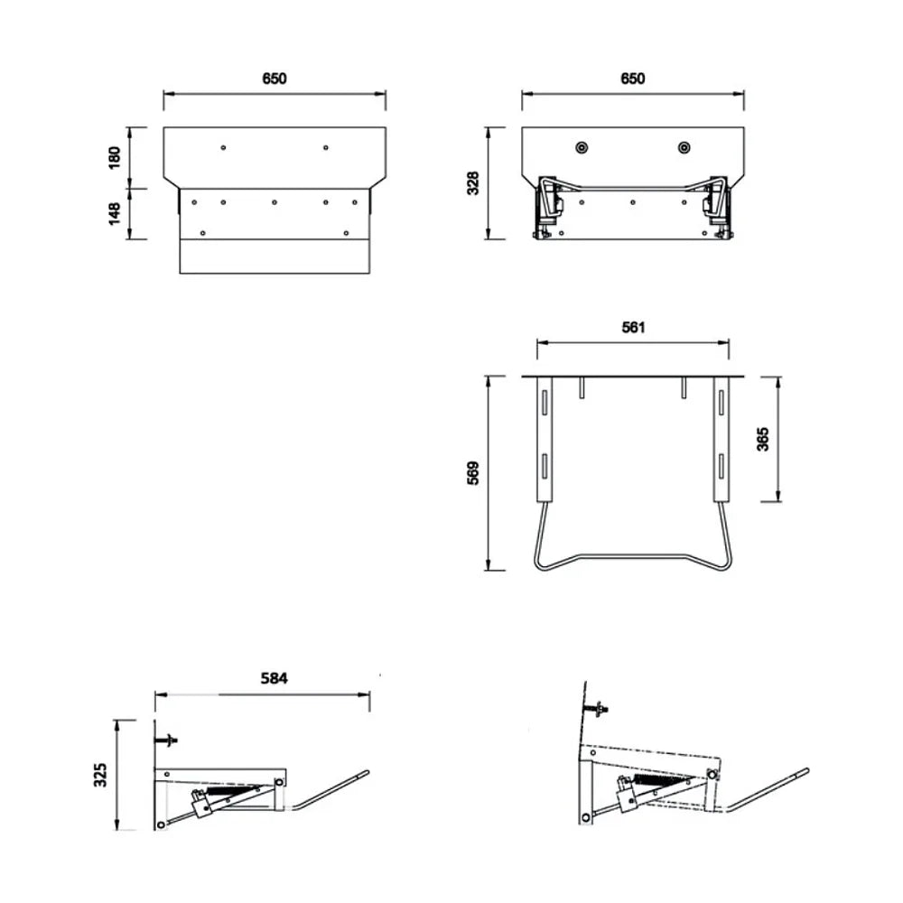 Lavabo Suspendido con Juego de Fijación Access 64 cm Blanco Roca - Vista 6