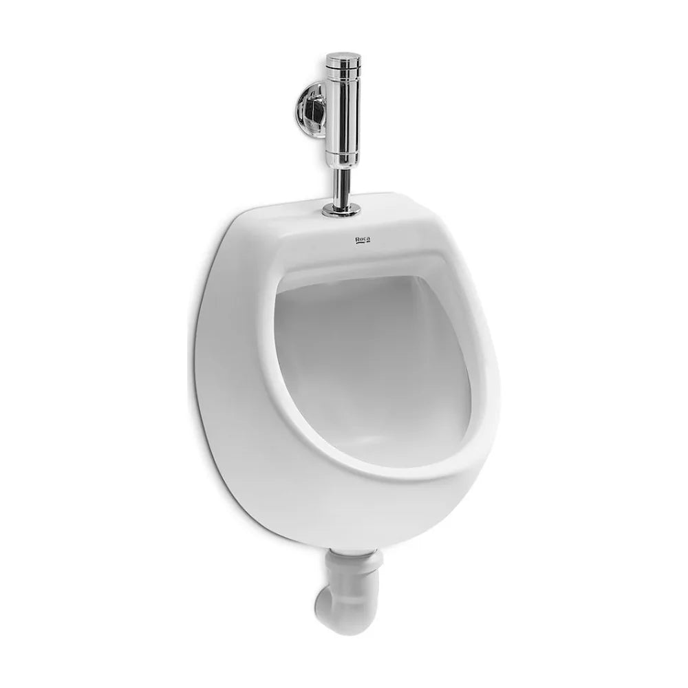 Urinario recomendado para espacios públicos de 30 cm fabricado en porcelana de color blanco Mini Roca - Vista 1