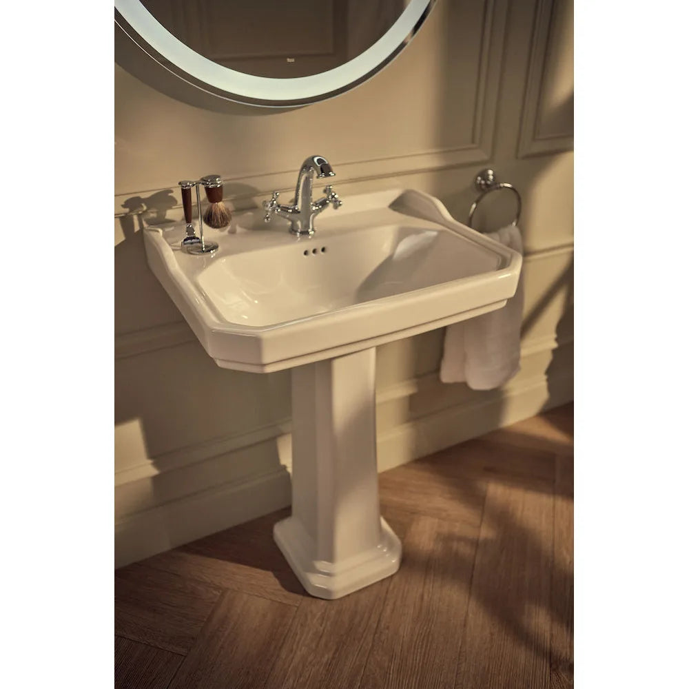 Lavabo con Pedestal para Baño Carmen Blanco Roca - Vista 2