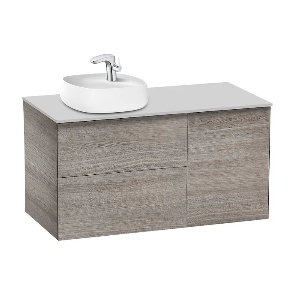 Mueble de Baño Suspendido con Lavabo Sobre Encimera y 2 Cajones de 100 cm Colección Beyond Roca - Vista 2