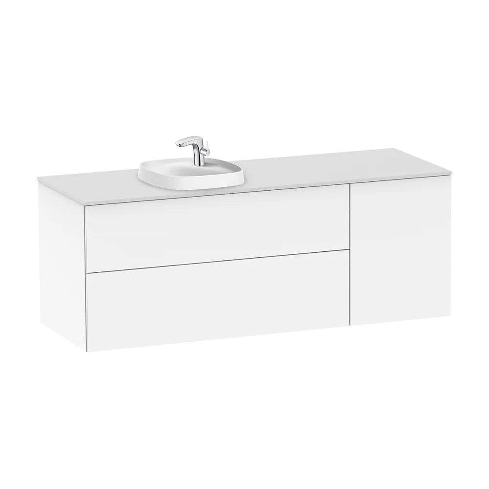 Mueble para baño con lavabo encastrado formado por 2 cajones y 1 puerta Fineceramic Beyond Roca - Vista 3