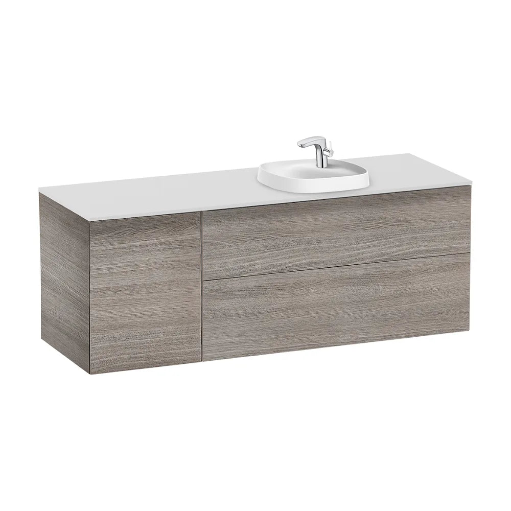 Mueble para baño con lavabo encastrado formado por 2 cajones y 1 puerta Fineceramic Beyond Roca - Vista 4