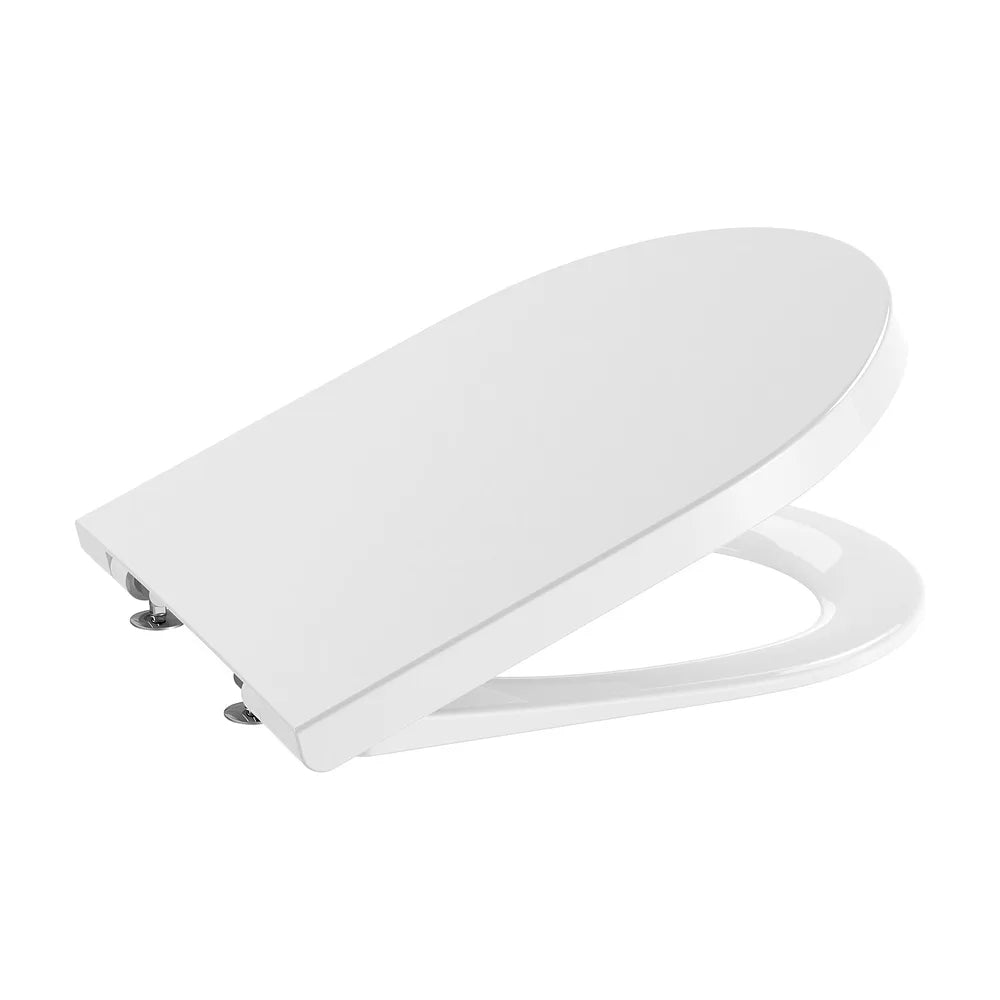 Inodoro Completo de Porcelana Rimless Salida Dual Inspira Round Blanco Roca - Vista 2
