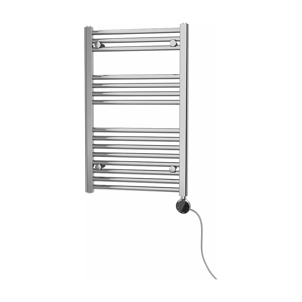Toallero eléctrico de acero inoxidable de 300 W con un acabado en color cromo Roca - Vista 1