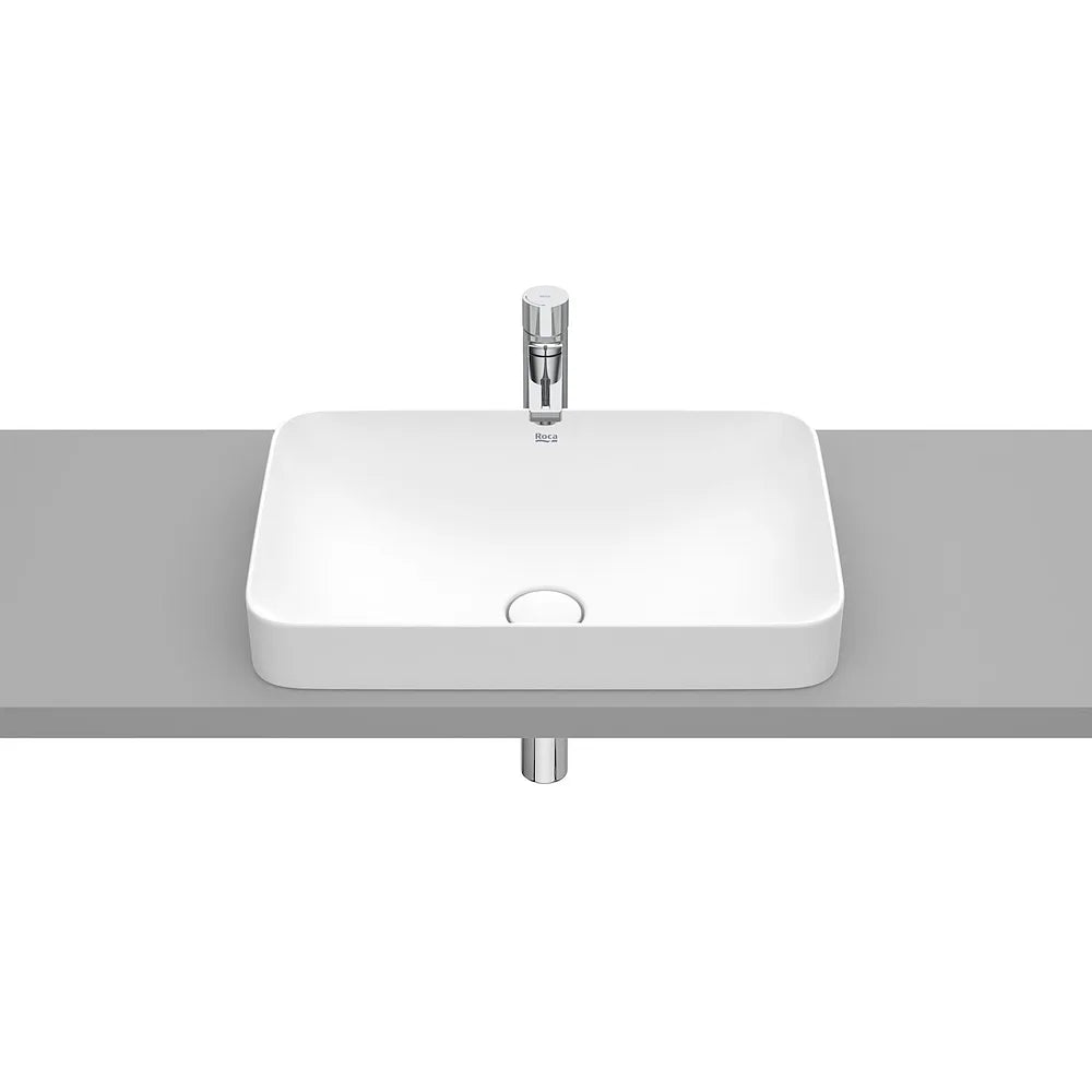 Lavabo encastrado de fineceramic con un acabado en color blanco mate Inspira Square Roca - Vista 1