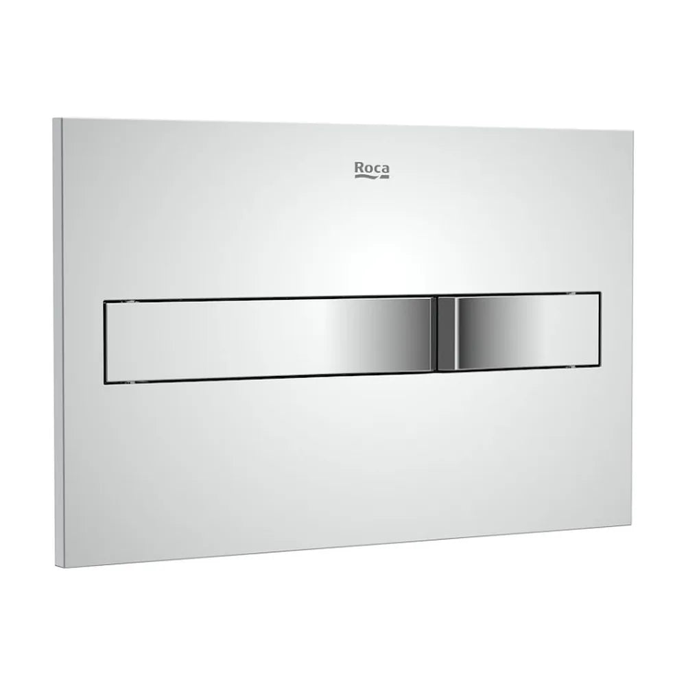 Placa pulsadora para cisternas de doble descarga en acabado color cromo PL2 Dual One Roca - Vista 1