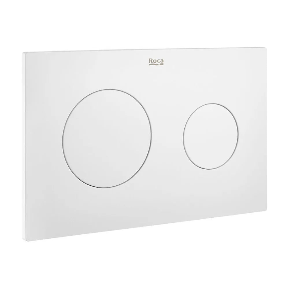 Placa para cisterna de doble descarga en acabado color blanco mate PL10 Dual In Wall One Roca - Vista 1