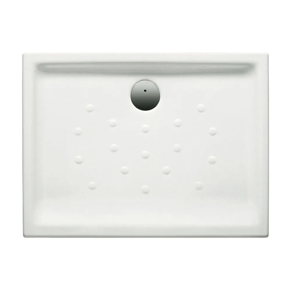 Plato de ducha rectangular de porcelana con un acabado en color blanco Malta Roca - Vista 1