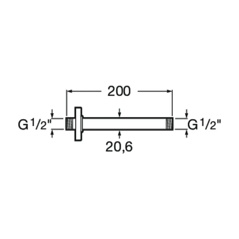 Rociador con Diseño Cuadrado en Titanio para Pared O Techo RainSense 30 cm Negro Roca - Vista 6
