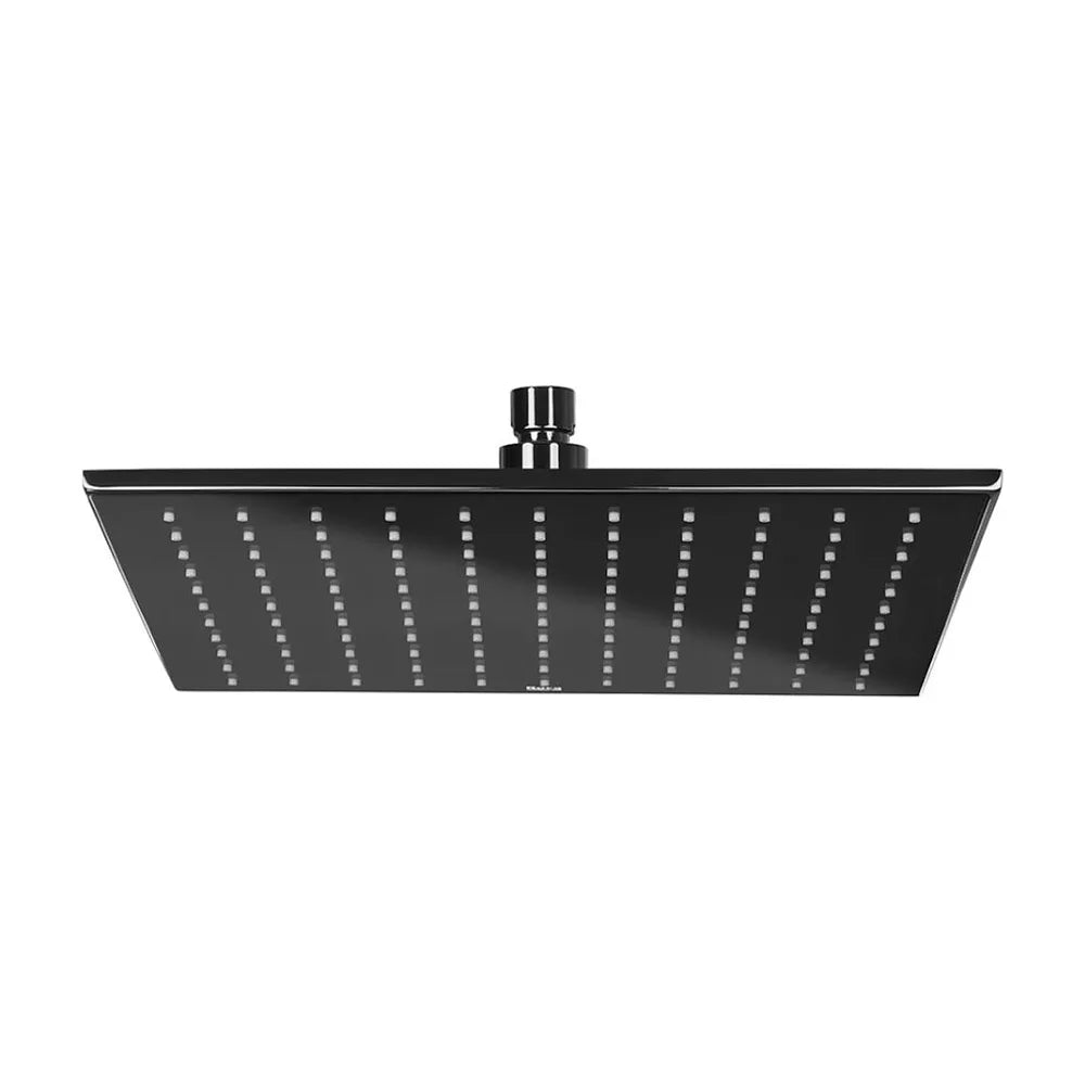 Rociador con diseño cuadrado en acabado color negro titanio para pared o techo de 30 cm Rainsense Roca - Vista 1