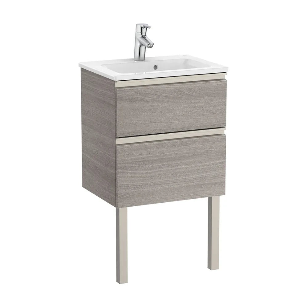 Mueble de Baño Suspendido con Lavabo y 2 Cajones de 50 cm Colección Unik Roble Roca - Vista 2