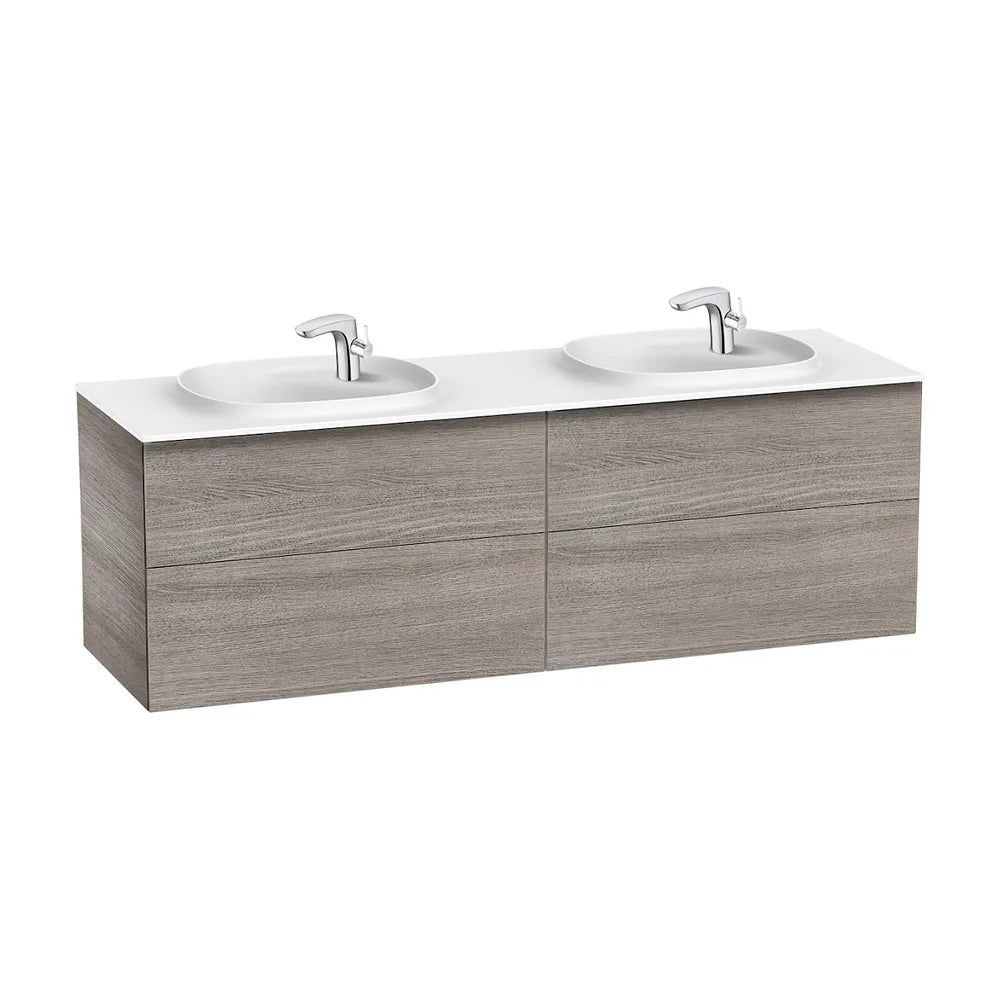 Conjunto de Baño Suspendido Beyond de 160 cm Colección Unik Roble Roca - Vista 1