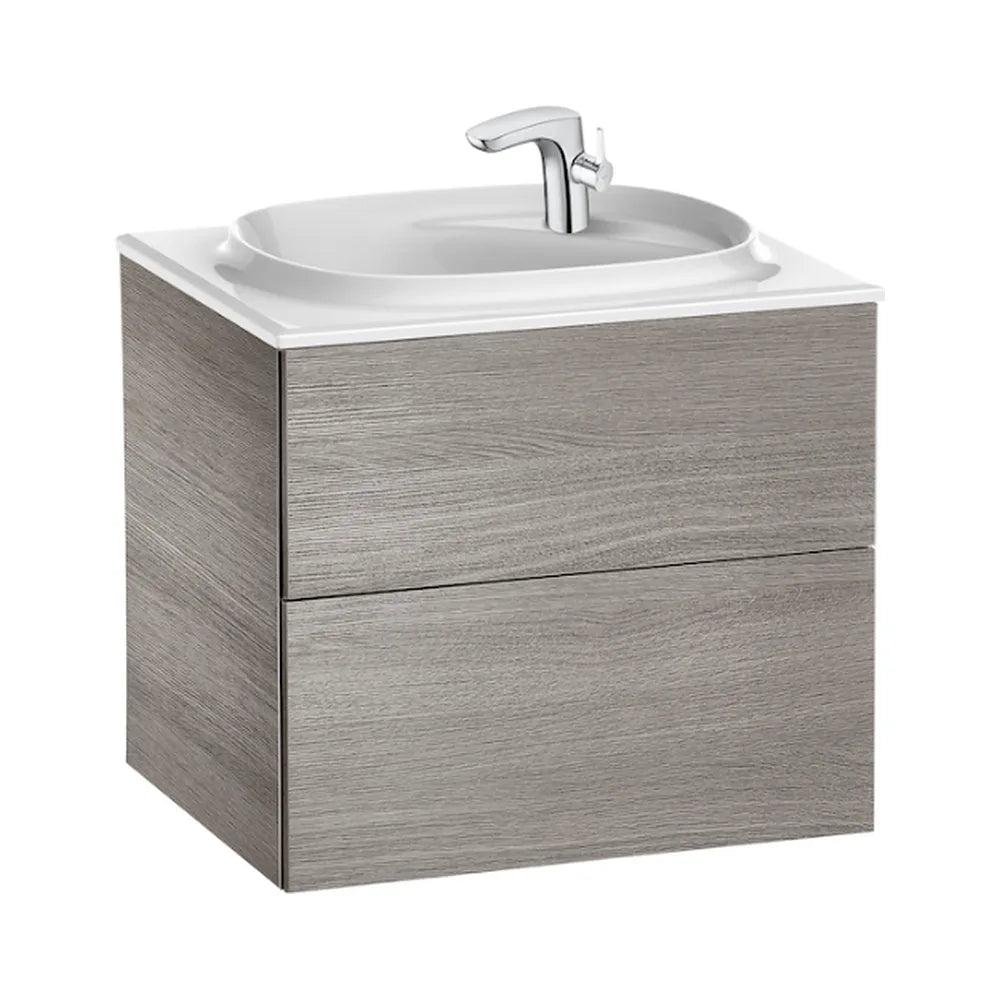 Mueble de Baño con Lavabo y 2 Cajones Beyond de 60 cm Colección Unik Roble Roca - Vista 1