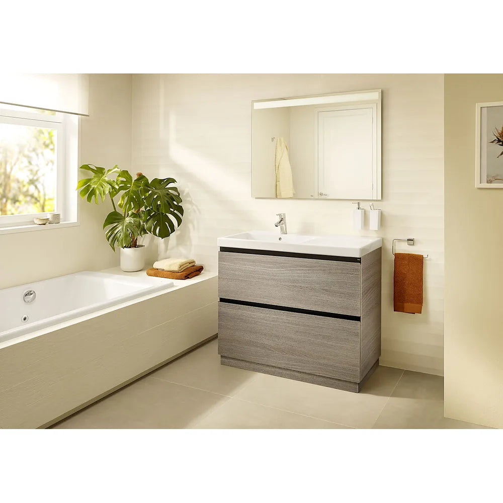 Conjunto de Baño con Lavabo Izquierdo de 100 cm Colección Lander Roble Roca - Vista 4