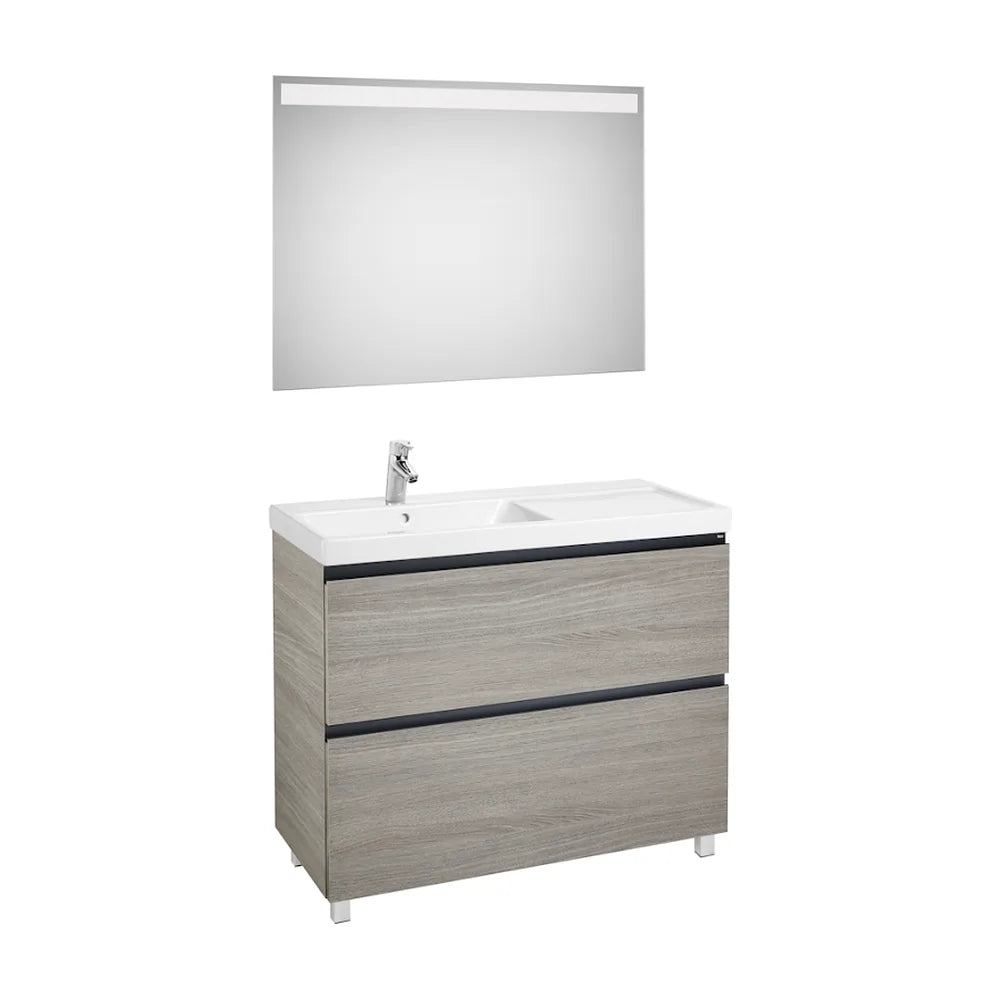 Conjunto de Baño con Lavabo Izquierdo de 100 cm Colección Lander Roble Roca - Vista 5