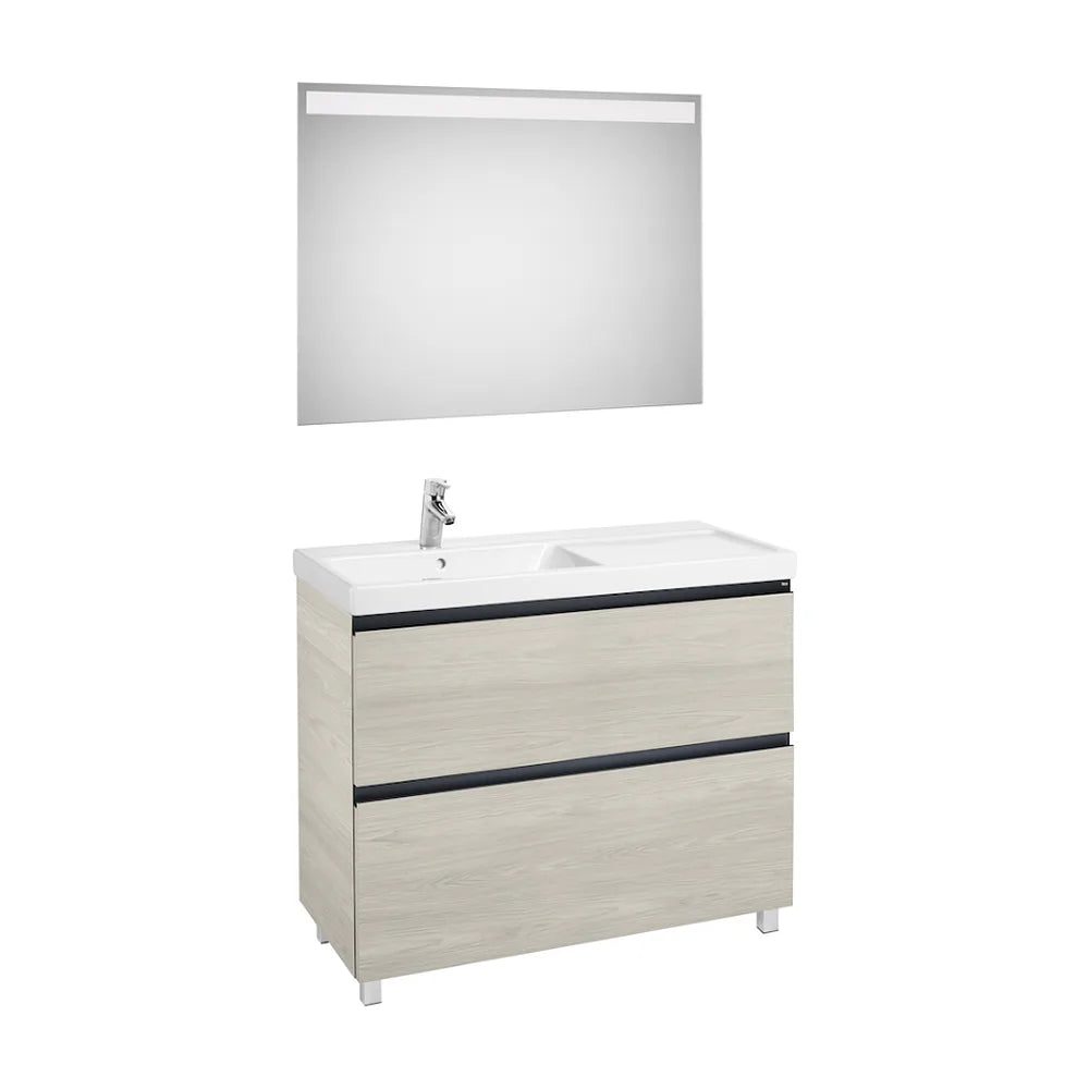 Conjunto de Baño con Lavabo Izquierdo Nórdico de 100 cm Colección Lander Fresno Roca - Vista 2