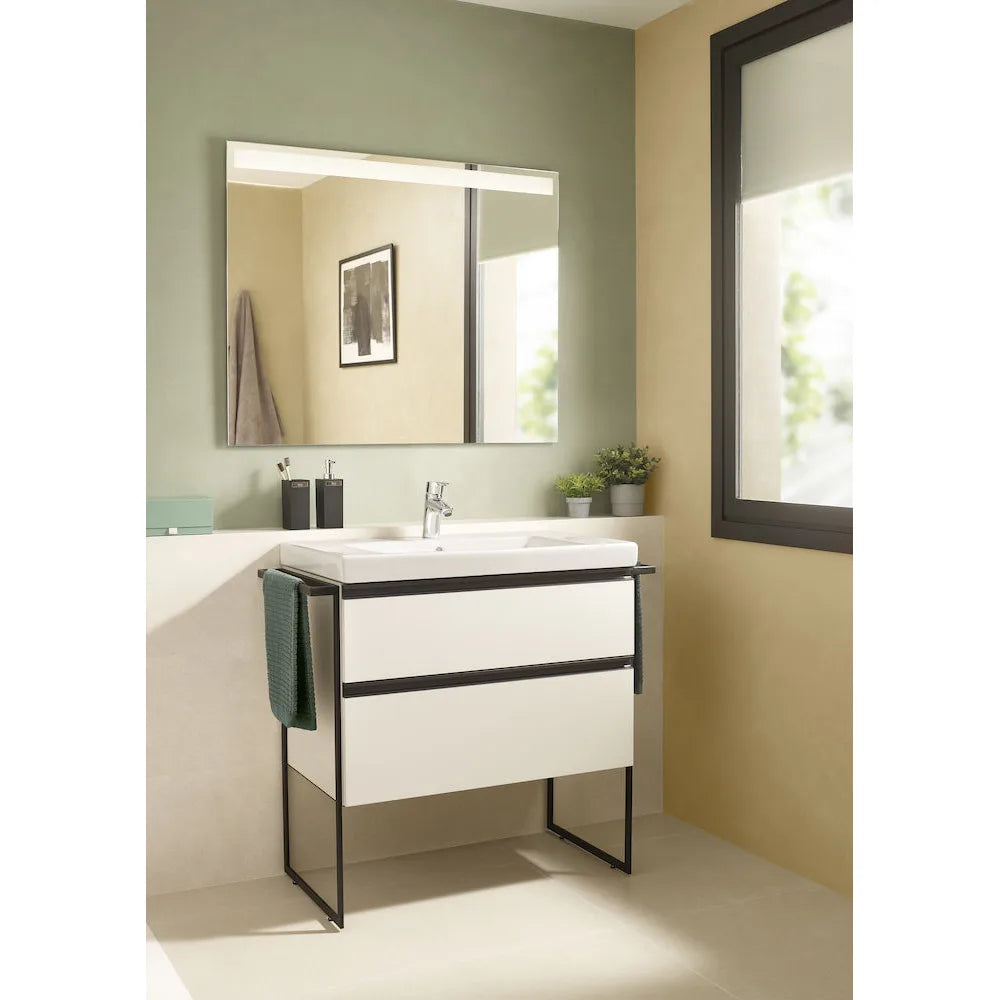Conjunto de Baño con 2 Cajones Gris Ártico de 80 cm Colección Domi Roca - Vista 2
