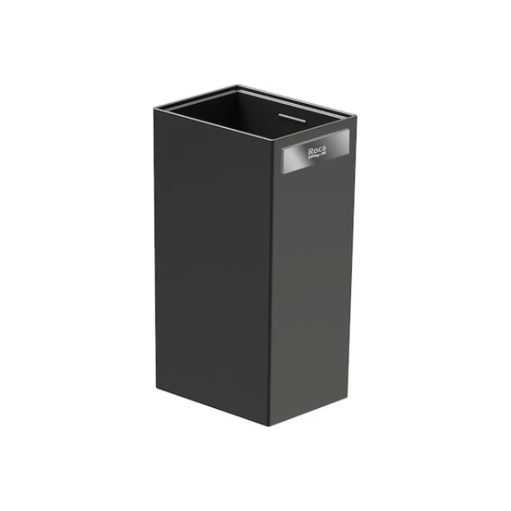 Vaso de encimera para cuarto de baño con un acabado en color negro mate Rubik Roca - Vista 1