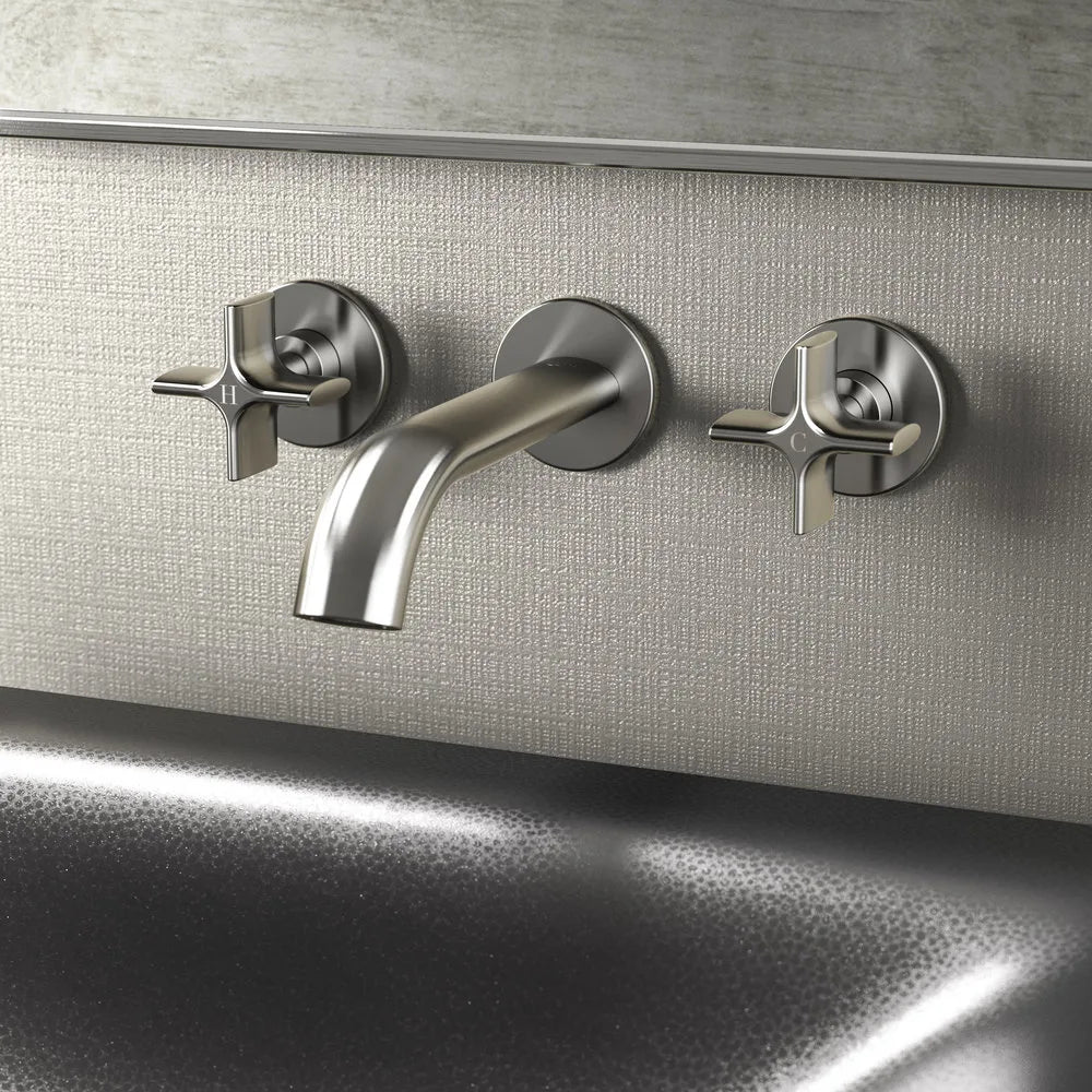 Grifo de Lavabo Empotrable Bimando Cromado Baia Armani Roca - Vista 2