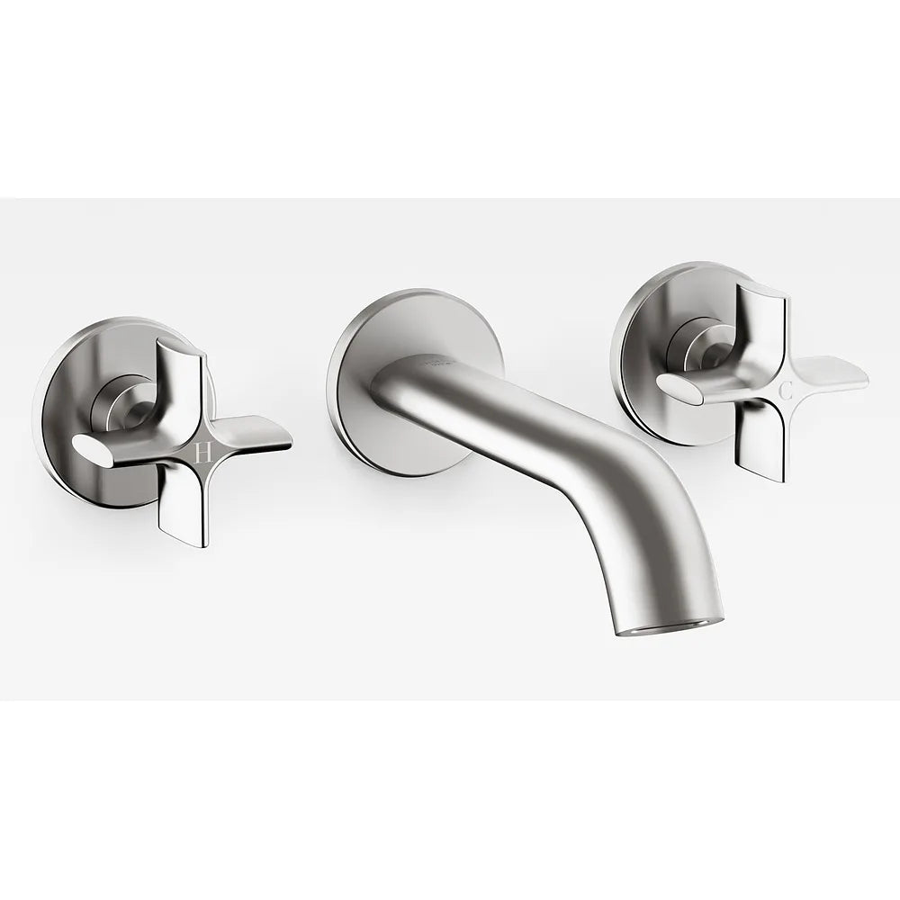 Grifo de Lavabo Empotrable Bimando Brushed Steel Baia Armani Roca - Vista 1