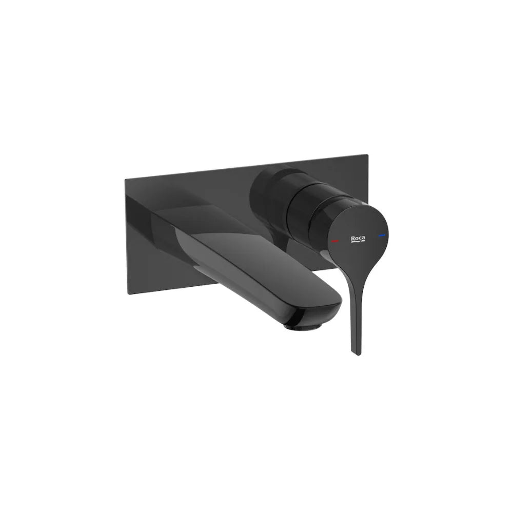 Grifo de Lavabo Empotrable Monomando Titanio Insignia Negro Roca - Vista 1