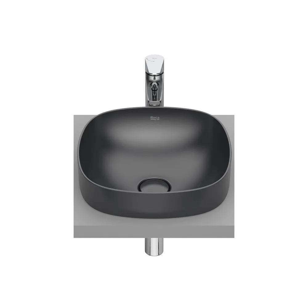 Lavabo de Encimera de Fineceramic con Diseño Cuadrado en Onix Soft Inspira Roca - Vista 1