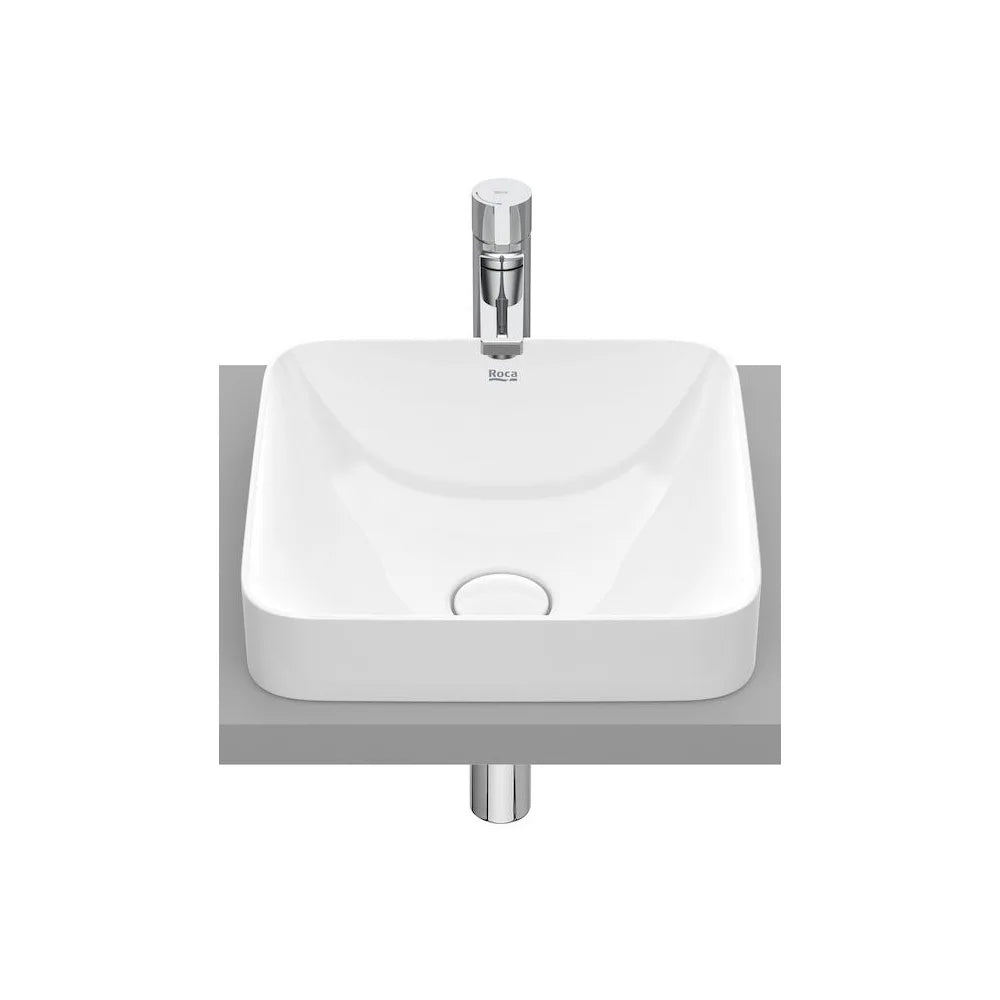 Lavabo de Encimera de Fineceramic Square Inspira Blanco Roca - Vista 1