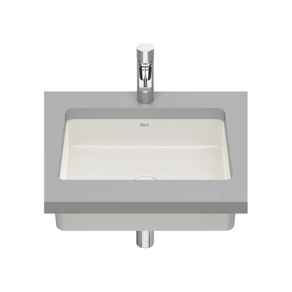 Lavabo bajo encimera de fineceramic de 49 cm con un acabado en color beige Inspira Roca - Vista 1