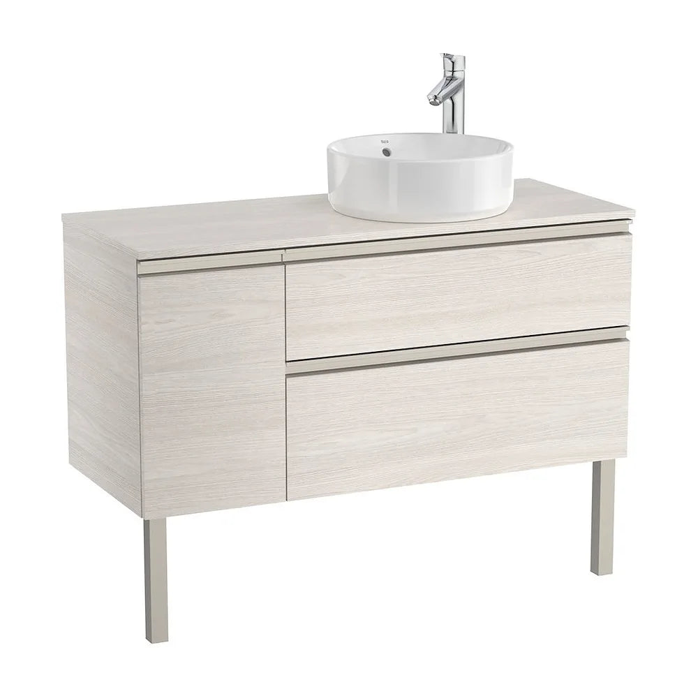 Mueble de Baño para Lavabo con 1 Puerta y 2 Cajones de 110 cm Colección The Gap Fresno Roca - Vista 2