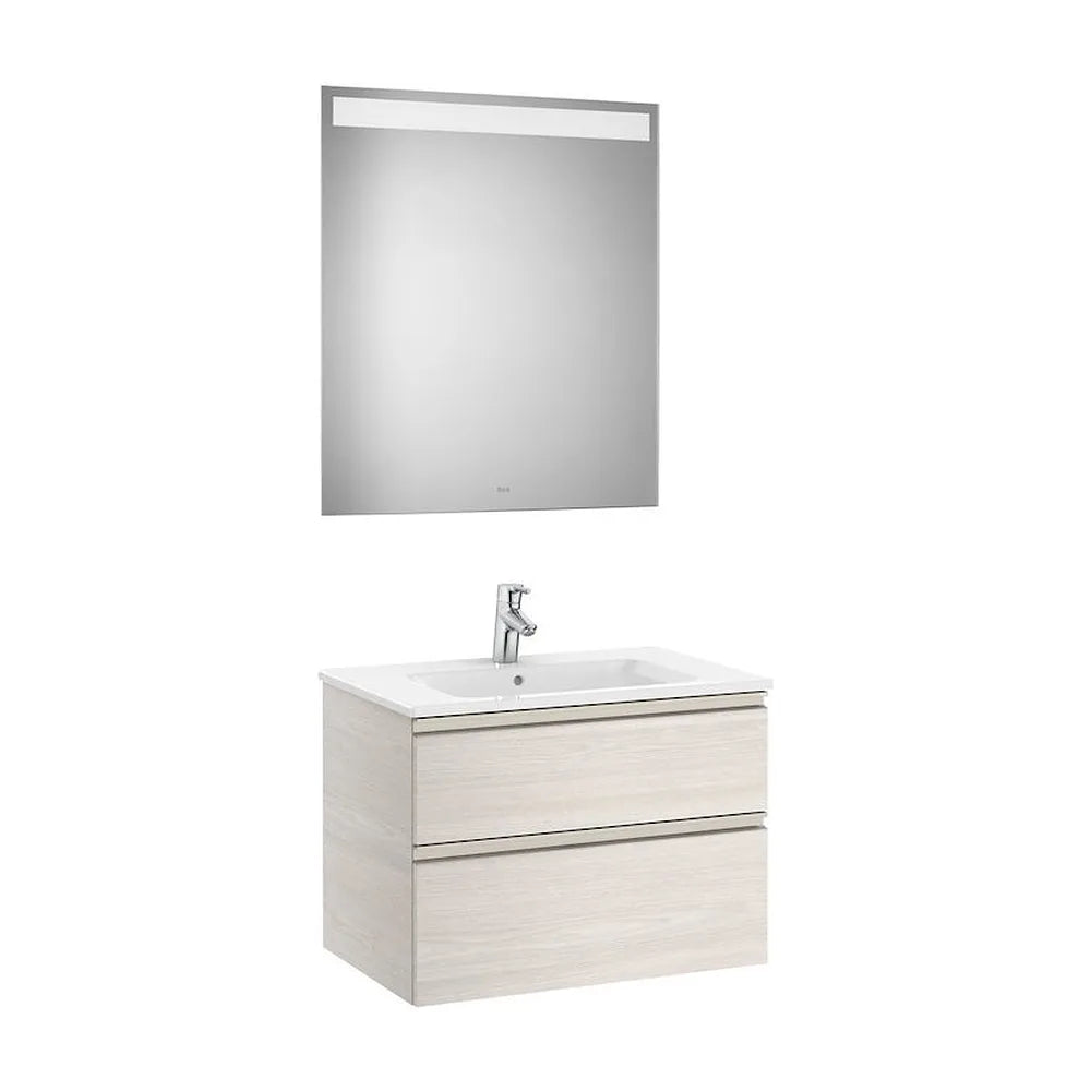 Conjunto de Baño con 2 Cajones de 70 cm Colección The Gap Fresno Roca - Vista 1