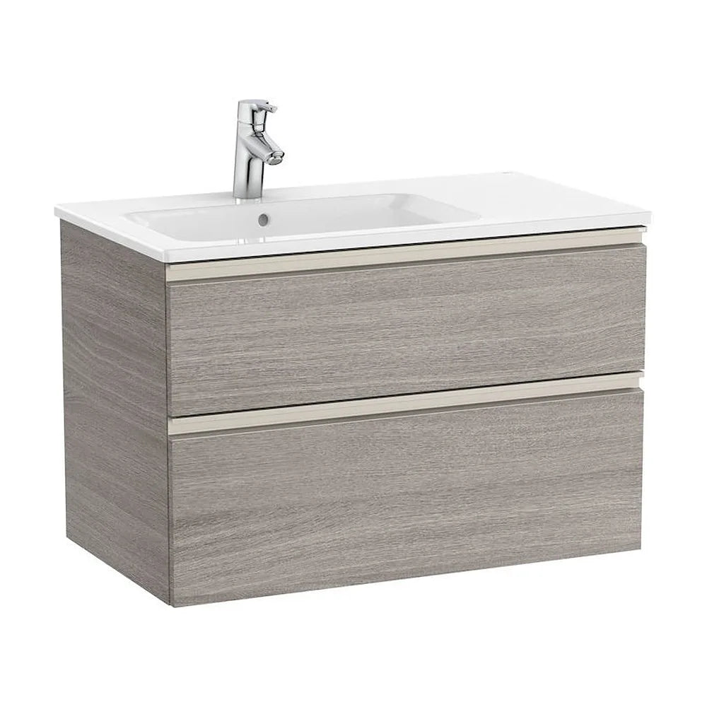Mueble de Baño con Lavabo Izquierdo Unik de 80 cm Colección The Gap Roble Roca - Vista 1