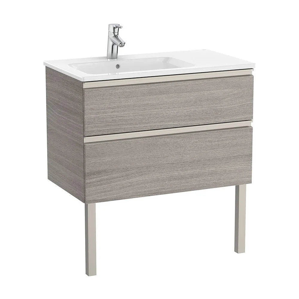 Mueble de Baño con Lavabo Izquierdo Unik de 80 cm Colección The Gap Roble Roca - Vista 2