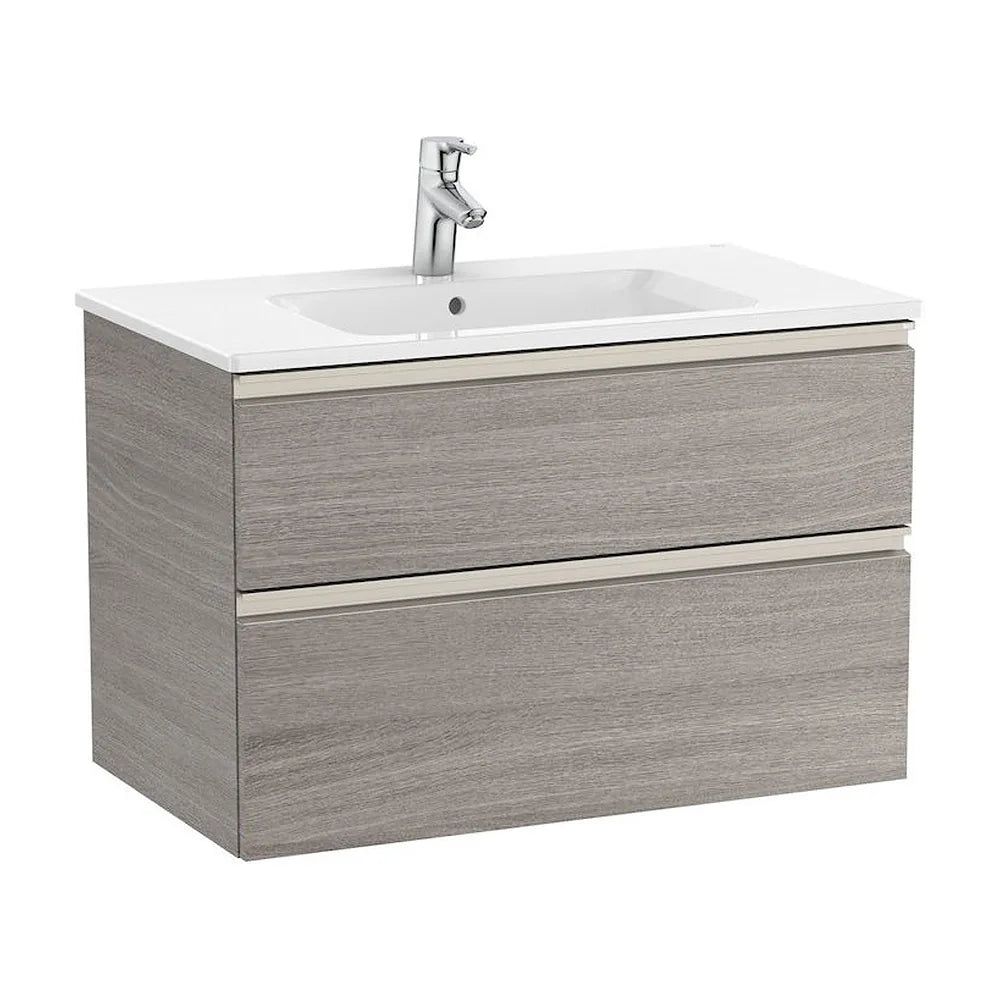 Mueble de Baño con Lavabo Central Unik de 80 cm Colección The Gap Roble Roca - Vista 1
