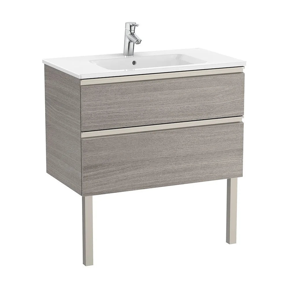 Mueble de Baño con Lavabo Central Unik de 80 cm Colección The Gap Roble Roca - Vista 2