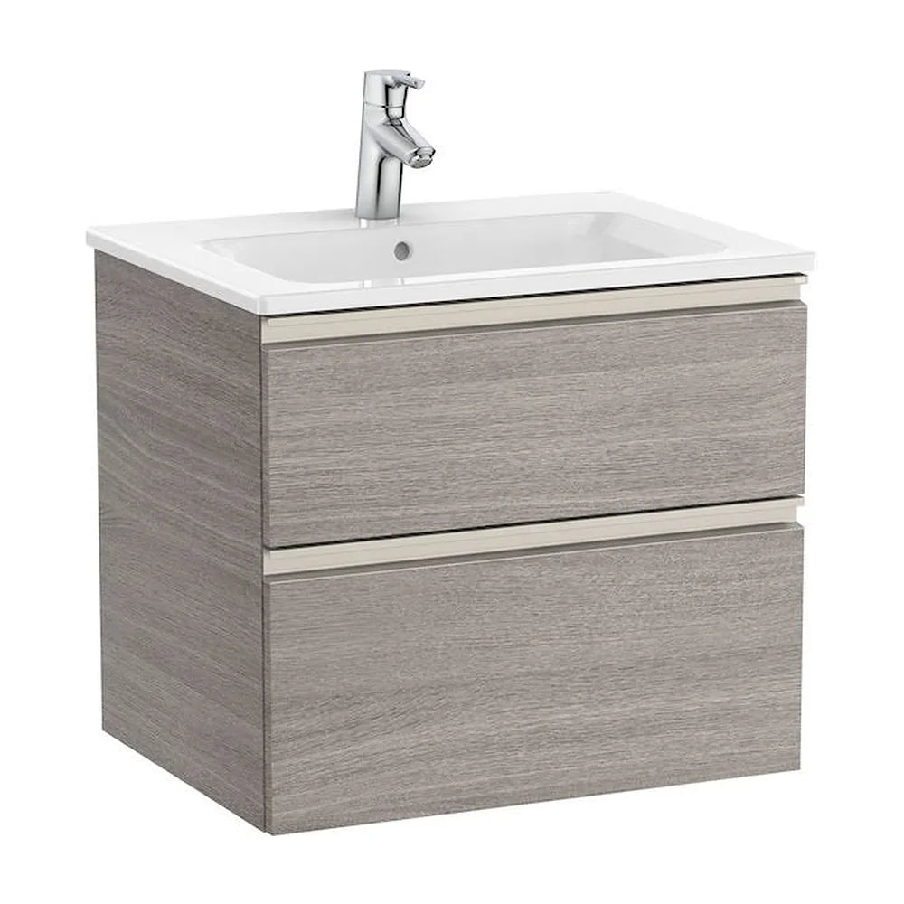 Mueble de Baño con Lavabo Central Unik de 60 cm Colección The Gap Roble Roca - Vista 1