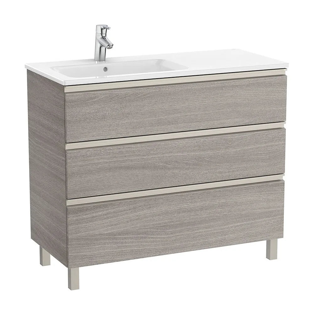 Mueble de Baño con Lavabo Izquierdo Unik de 100 cm Colección The Gap Roble Roca - Vista 2