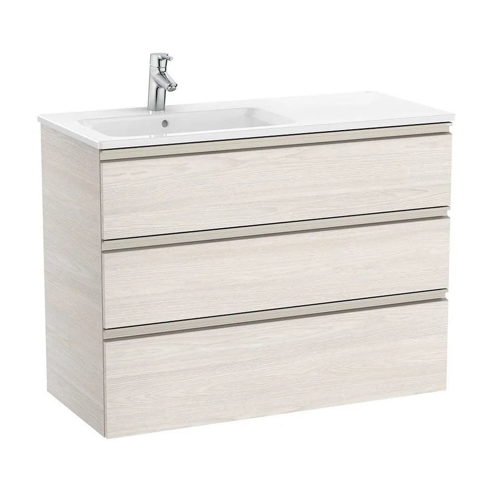 Mueble de Baño con Lavabo Izquierdo Unik de 100 cm Colección The Gap Fresno Roca - Vista 1