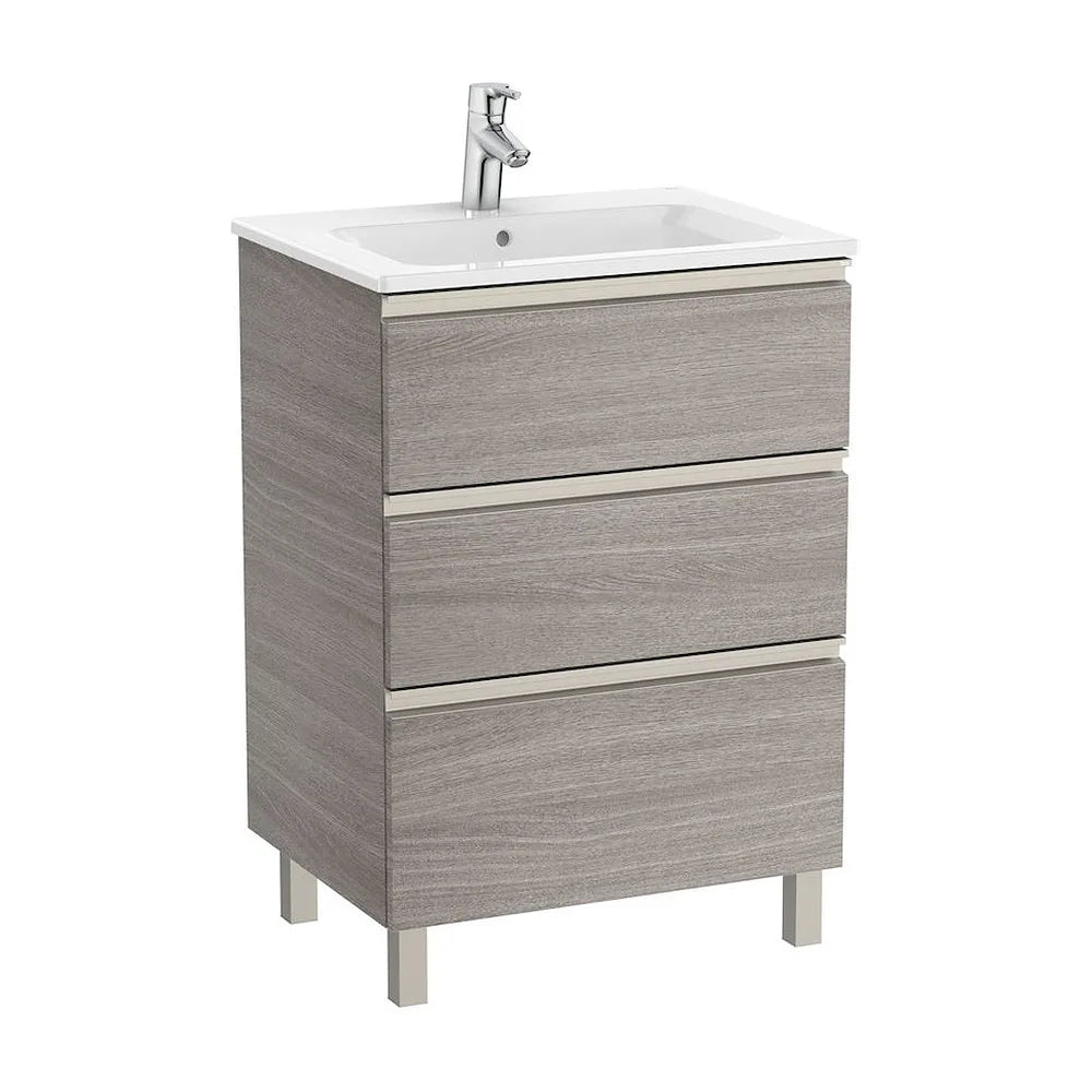 Mueble de Baño con Lavabo Central Unik de 60 cm Colección The Gap Roble Roca - Vista 2