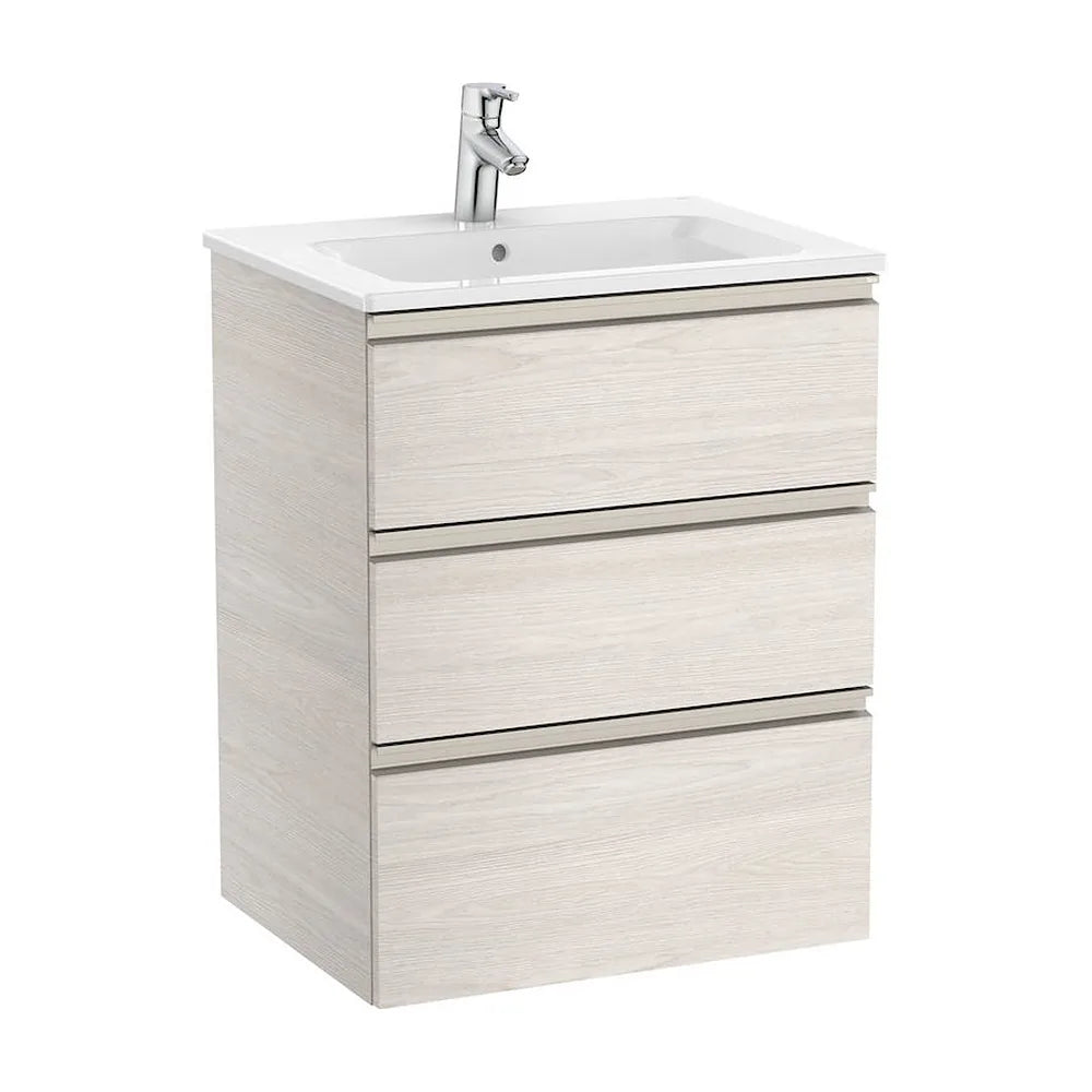 Mueble de Baño con Lavabo Central Unik de 60 cm Colección The Gap Fresno Roca - Vista 1