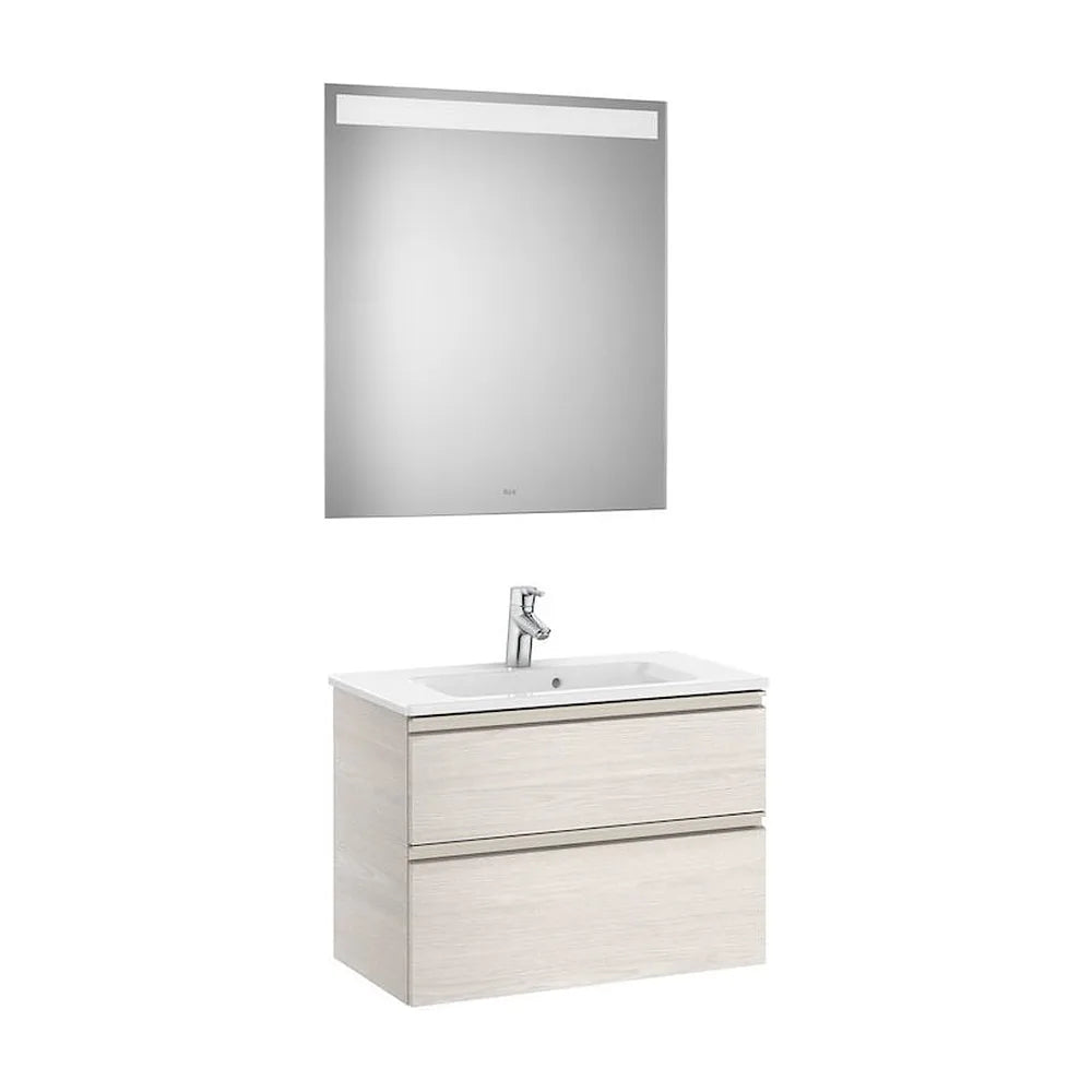 Conjunto de Baño Compacto con Lavabo Central de 70 cm Colección The Gap Fresno Roca - Vista 1