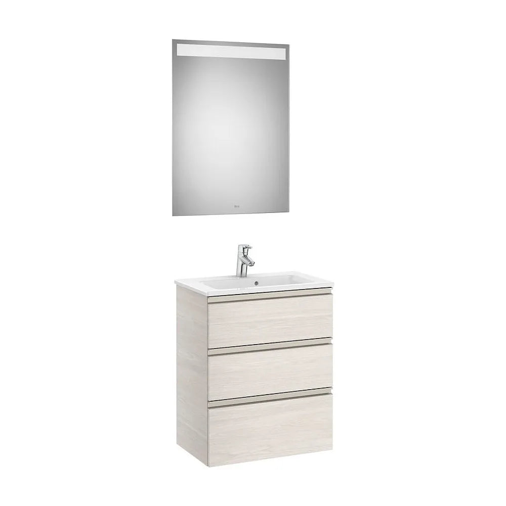 Conjunto de Baño Compacto con Lavabo Central de 60 cm Colección The Gap Fresno Roca - Vista 1