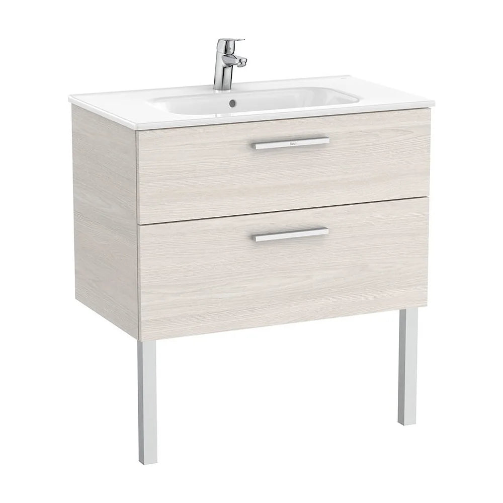 Mueble de Baño con Lavabo Central Victoria de 80 cm Colección Unik Fresno Roca - Vista 2